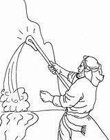 Moses Israelites Strikes Quail Crossing sketch template
