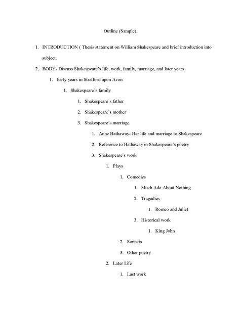 thesis outline  thesis title ideas  college