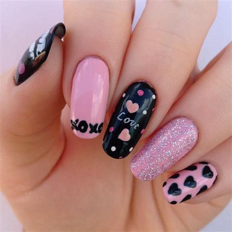 cute simple valentines day nails   valentines day nail designs   simple