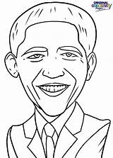 Obama Coloring Barack President Pages Drawing Getdrawings Getcolorings sketch template