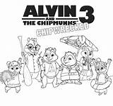 Alvin Chipmunks Ardillas Chipwrecked Movie sketch template