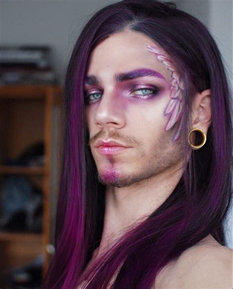 Pin By Faith S Place On ♡man Candy♡ Long Purple Hair
