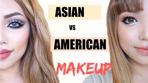 asian vs american makeup youtube