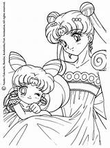 Coloring Sailor Moon Princess Anime Printable Kids Pages Ecoloringpage sketch template