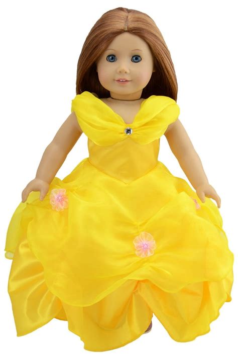 Ebuddy Yellow Color Royal Ball Gown Formal Princess Party Dress For 18