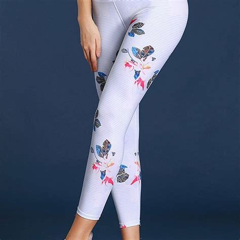 Hualong Skinny Floral Ladies High Waisted Trousers Online Store For