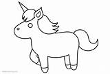 Coloring Pages Chibi Unicorn Lineart Printable Kids sketch template