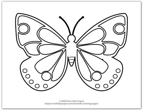 butterfly coloring pages  printable butterflies   project