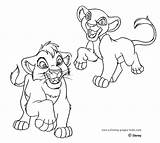 Lion King Coloring Pages Nala Disney Simba Kids Printable Color Pride Kiara Sheets sketch template