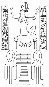 Egypte Kleurplaten Kleurplaat Agypten Egipto Egyptian Egipcios Egipcio Símbolos Stemmen Vakantie sketch template
