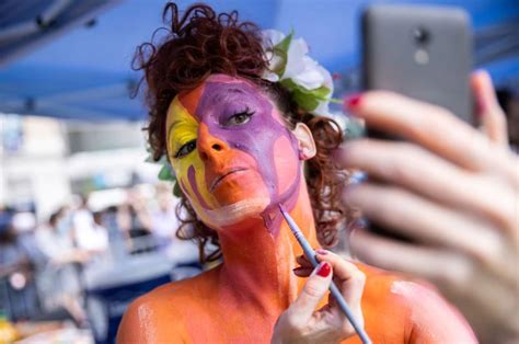 Models Shed Clothes For Annual Bodypainting Day In New York City World