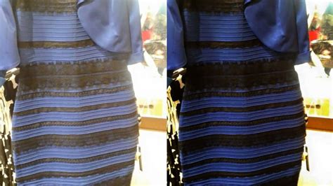 derfor ser du bla sort kjole som hvid og guld tv