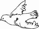 Dove Coloring Supercoloring Flying Library Clipart Popular Sketch sketch template