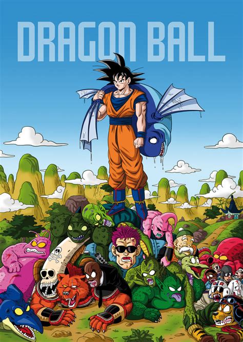 crunchyroll fan artist illustrates dragon ball z characters families and kills