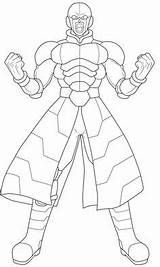 Goku Lineart Jiren Super Chronofz sketch template