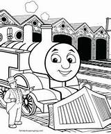 Coloring Pages Thomas Tank Engine Train Colouring Printable Sheets Friends Christmas Color Comments sketch template