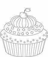Cupcake Coloring Pages Cherry Cupcakes Printable Cake Flavored Apple Categories sketch template