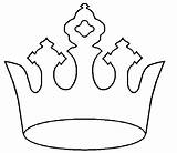 Crown King Stencil Coloring Clipart sketch template