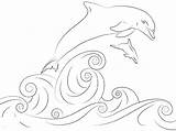Dolphin Jumping 101coloring Dolphins Supercoloring sketch template