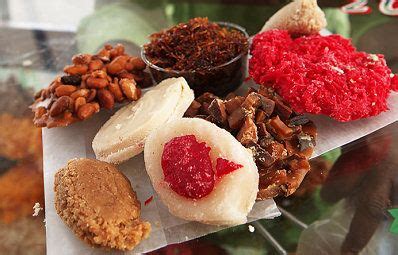 assortment  desserts  displayed   plate