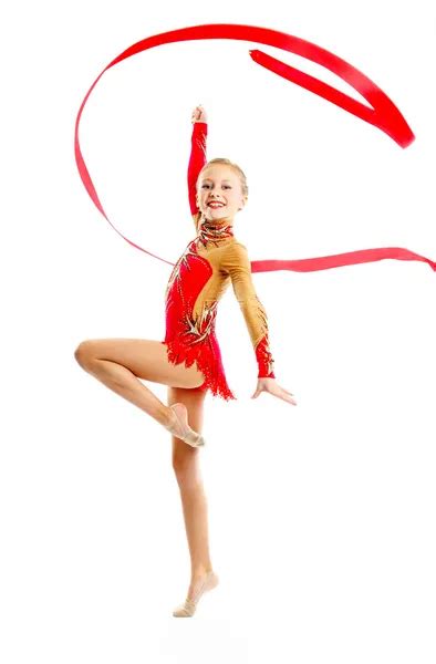Rhythmic Gymnastics Ribbon Poses