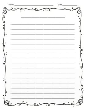 lined paper template  borders