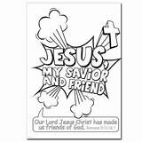 Coloring Savior Jesus Pages Friend Kids School Crafts Bible Sheets Knowing Sunday Christmas Discipleland Christian Activities Nativity Designlooter Church Book sketch template