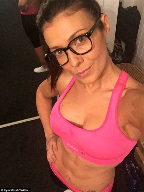 kym marsh unveils six pack before last minute christmas shopping trip with daughter daily mail