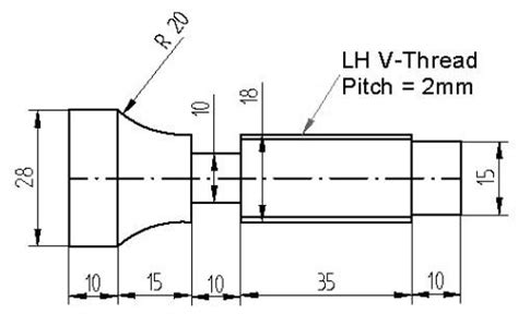 lh left hand thread  program helman cnc