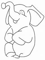Elephant Coloring Pages Printable Kids sketch template