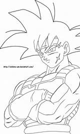 Bardock Drawing Coloring Pages Template sketch template