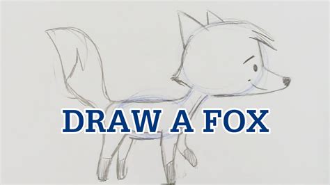 Learn To Draw A Simple Fox Youtube