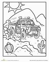 Coloring Pages Truck Kindergarten Worksheets Choose Board Colouring Race Printable sketch template