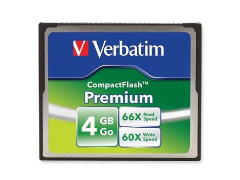 verbatim 4gb premium 95500 compactflash cf card