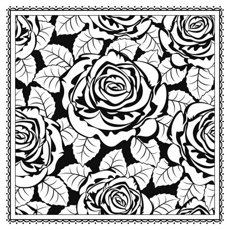rose garden coloring pages