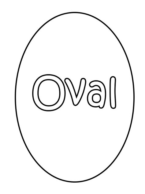 oval shape coloring pages   coloring pages  kids