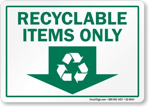 printable recycling signs  bins