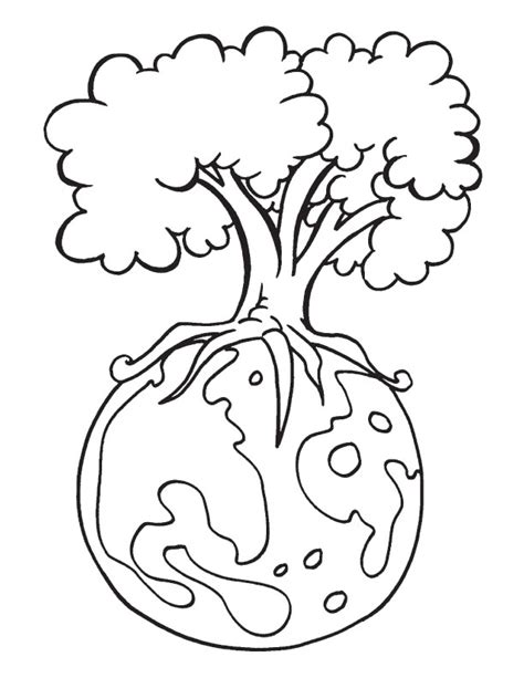 protect environment   message   earth day coloring page