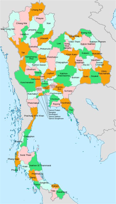 provinces  thailand wikipedia