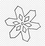 Simple Snowflakes Pngfind sketch template