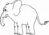 Elefant Colorat Elephants Desene Planse Cliparts Educative Trafic sketch template