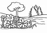 Coloring Garden Pages Kids Printable Flower Getcolorings sketch template