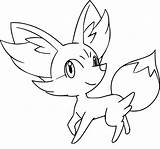 Fennekin Coloring Pages Evolution Template sketch template