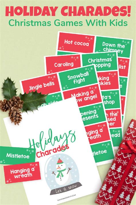 family friendly christmas charades party game christmas charades