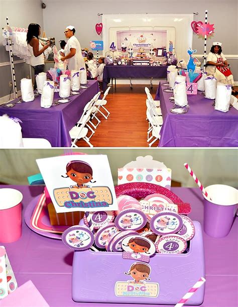 Pink And Purple Doc Mcstuffins Party Hostess With The