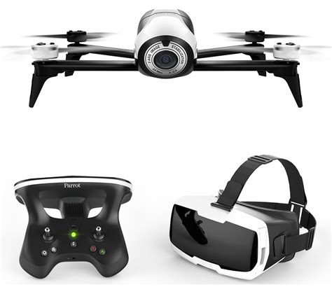 buy parrot bebop  fpv drone  skycontroller  white black  delivery currys