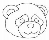 Mask Masks Panda Face Printable Coloring Paper Bear Craft Sheet של Hats Party Moose דו פנדה Leehansen Printables sketch template