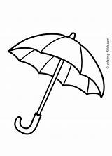 Umbrella Coloring Pages Kids Line Drawings Drawing sketch template