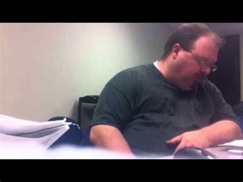 funny fat guy falling asleep youtube