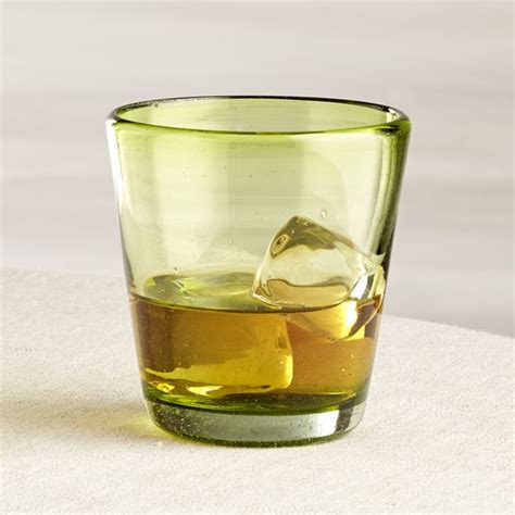 miguel green double old fashioned glass crate and barrel